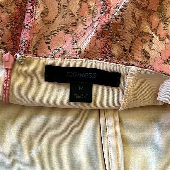 Express Floral Lace Bustier Top Size Medium - Picture 4 of 4